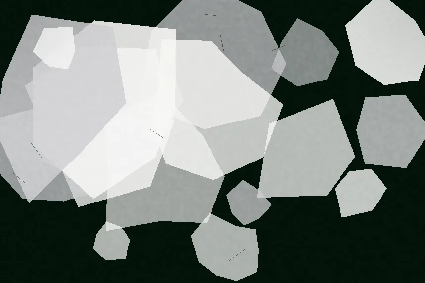 Alabástrom visszhangja - letisztult hangulatú absztrakt festmény, tus-fekete és krémfehér színvilággal, füstfóliás festmény 135 x 90 cm